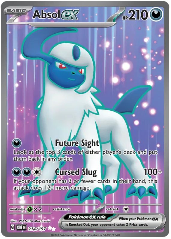 Absol EX UR 214/197 Obsidian Flames