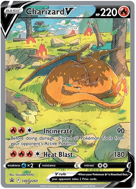 Charizard V Sword & Shield SWSH260 Holo