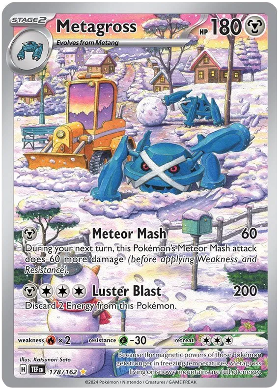 Metagross Illustration Rare 178/162 English Temporal Forces