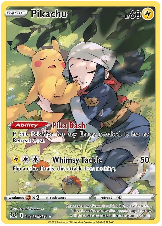 Pikachu R TG05/TG30 Lost Origins - Trainer Gallery