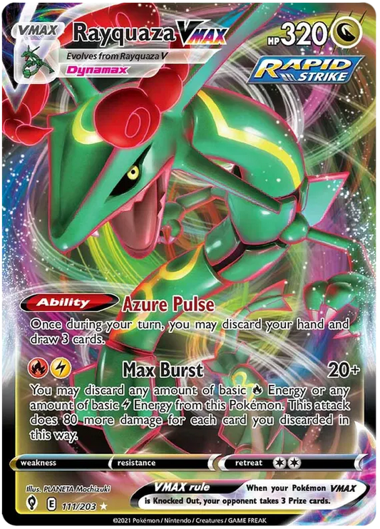 Rayquaza VMAX R 111/203 English Evolving Skies