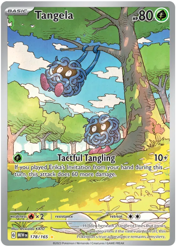 Tangela Illustration Rare 178/165 Scarlet & Violet 151