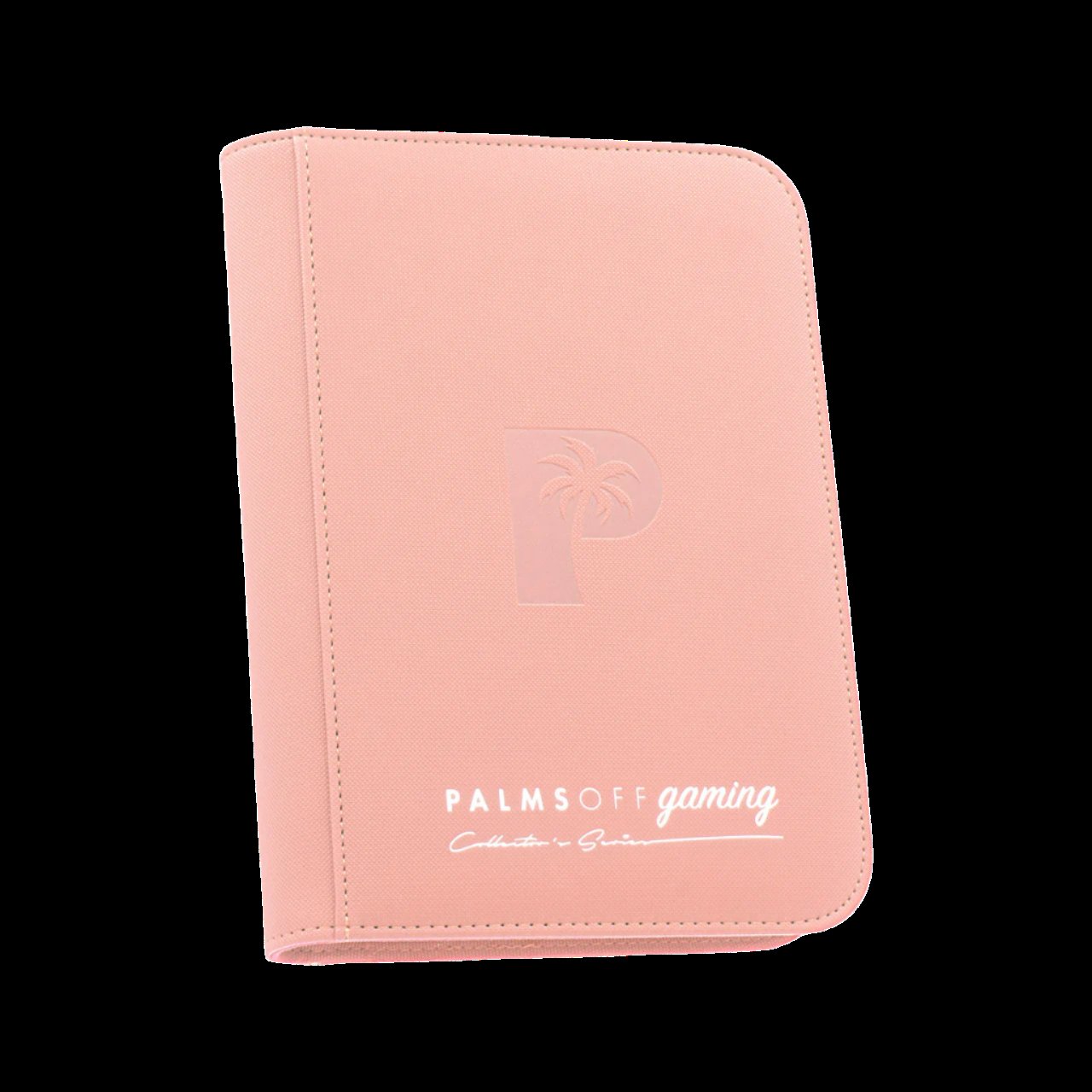 Palms Off Gaming -Collector's Series 4 Pocket Zip Trading Card Binder - PINK